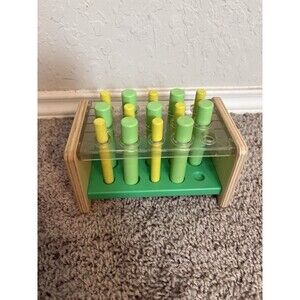 Lovevery Wooden Posting Stand Pegs Montessori - Pls Read Description